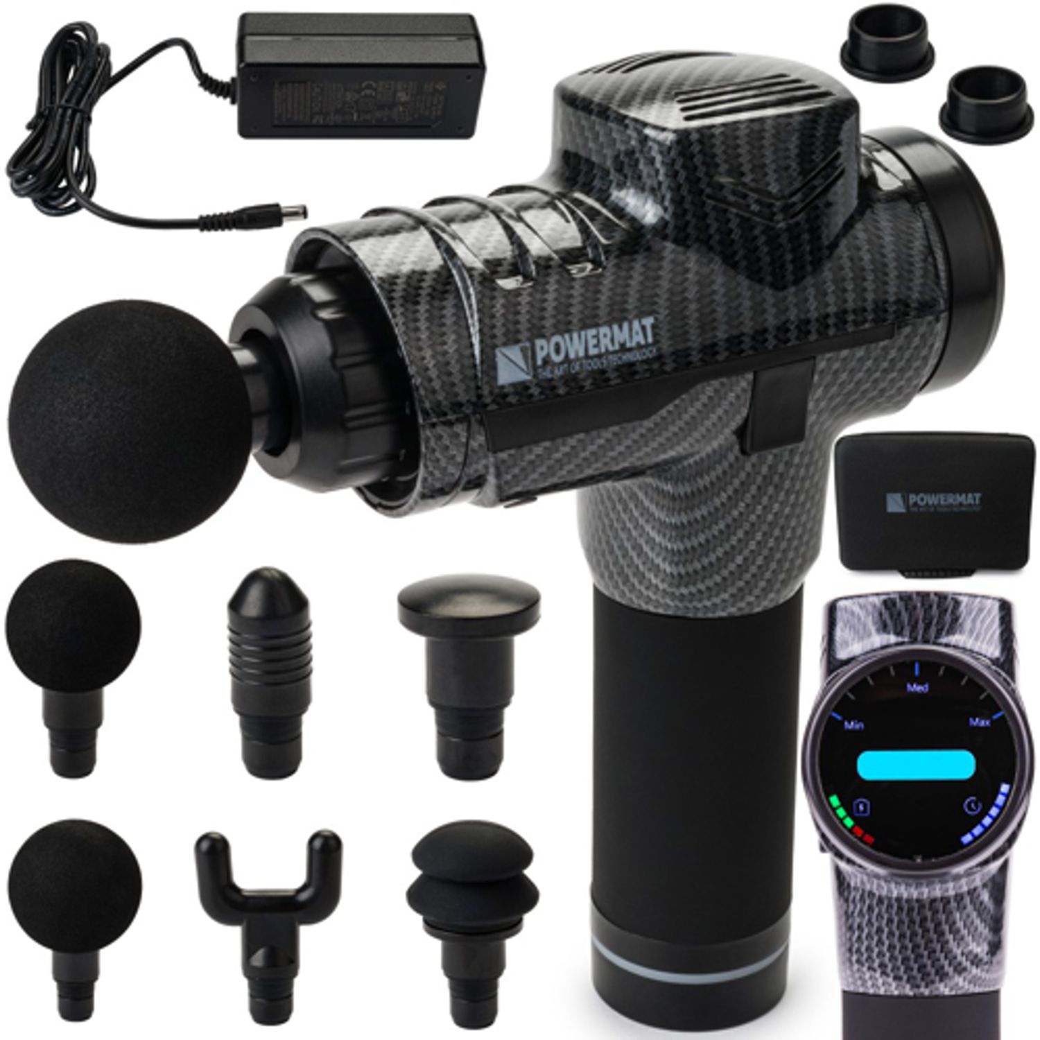 Pistol de masaj (1800mAh), Powermat PM-MAS-1800BLM fotografia produsului