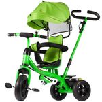 Tricicleta verde pentru copii, Malis 107369 fotografia produsului