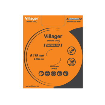 Disc diamantat cu margine continua, villager