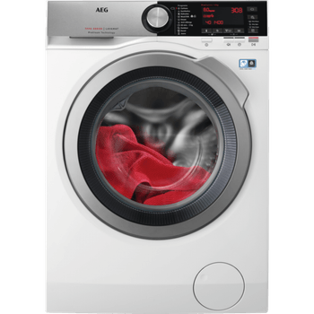 Masina de spalat rufe aeg l7fec48s, 8 kg, 1400 rpm, program abur, blocare copii, display, alb