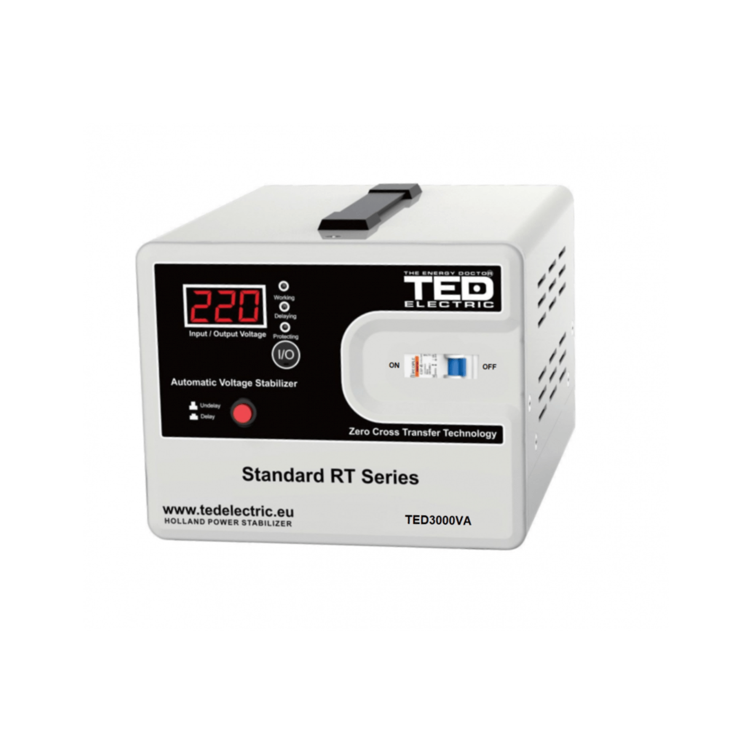 Stabilizator retea TED Electric maxim 3000VA-AVR TED3000 fotografia produsului