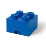 Cutie depozitare LEGO 2x2 cu sertar, albastru fotografia produsului