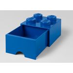 Cutie depozitare LEGO 2x2 cu sertar, albastru fotografia produsului View 2 S