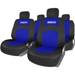 Set Huse Scaune Auto Sparco Urbano, negru-albastru, 11 bucati fotografia produsului
