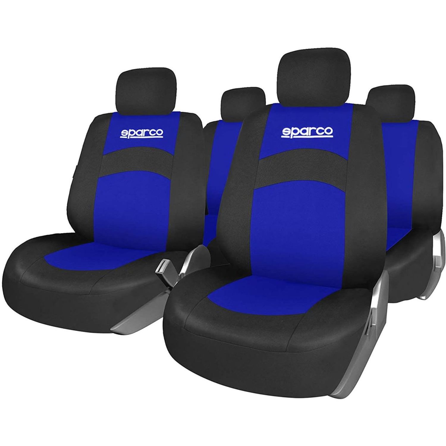 Set Huse Scaune Auto Sparco Urbano, negru-albastru, 11 bucati fotografia produsului