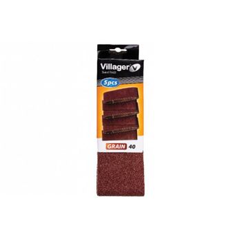 Set 5 benzi smirghel 75x533mm, granulatie 120, villager vl011630