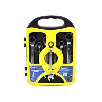 Set de chei cu clichet 7 piese, 8-19mm, geko g10340