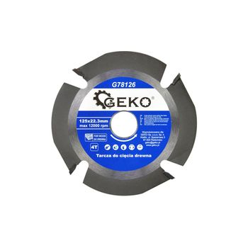 Disc de taiere pentru lemn 125x22,23mm, geko g78126