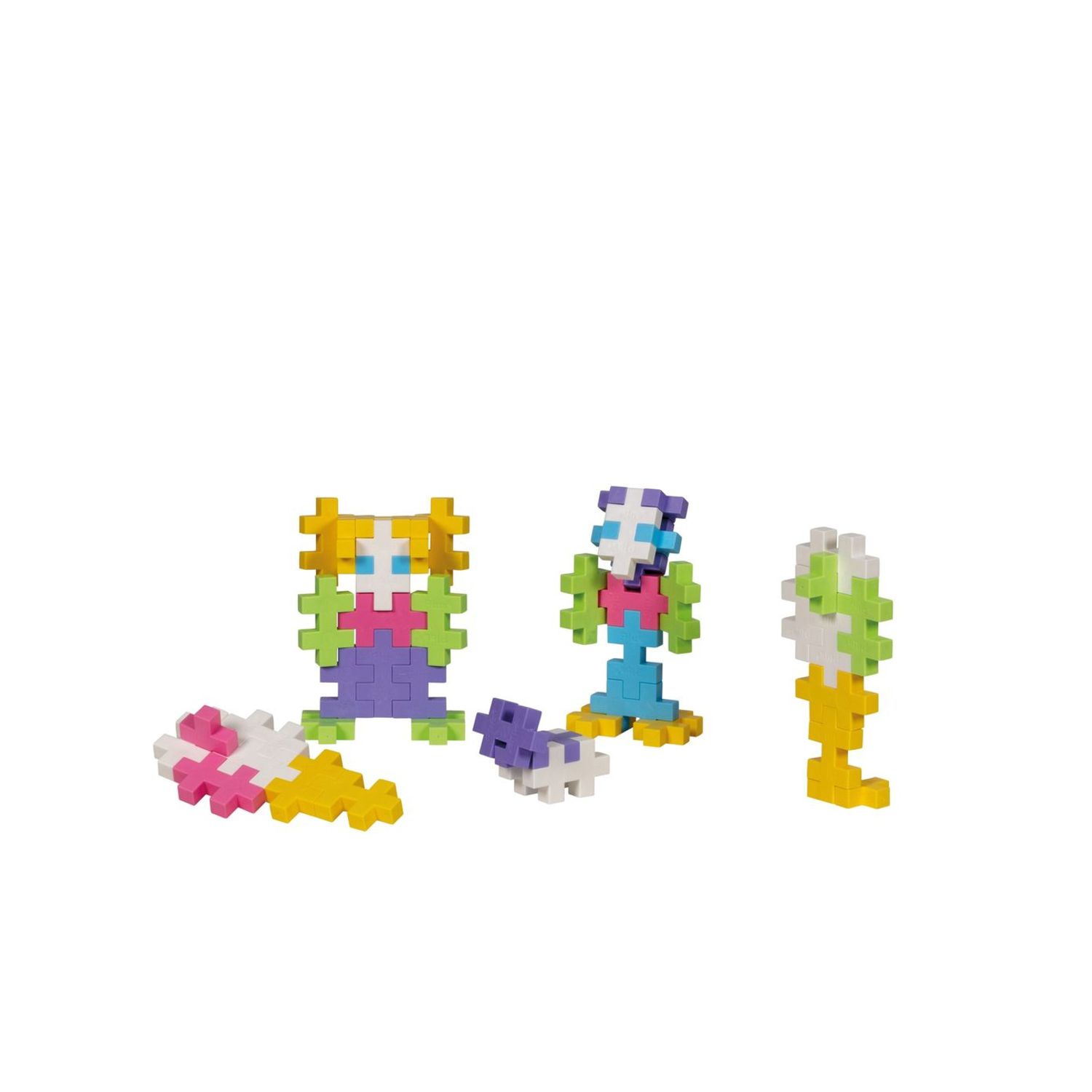 Set de constructie Big Plus Plus Pastel, 15 Piese/Tub fotografia produsului View 2 L