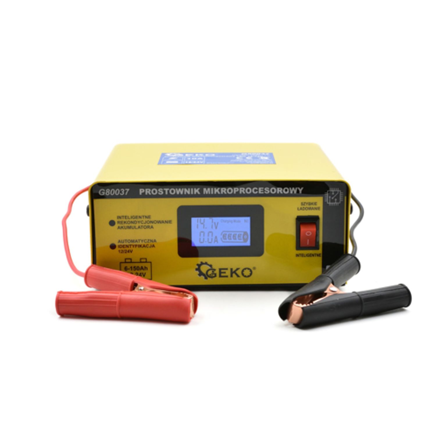 Redresor cu microprocesor pentru baterie LCD 12/24V, GEKO G80037 fotografia produsului