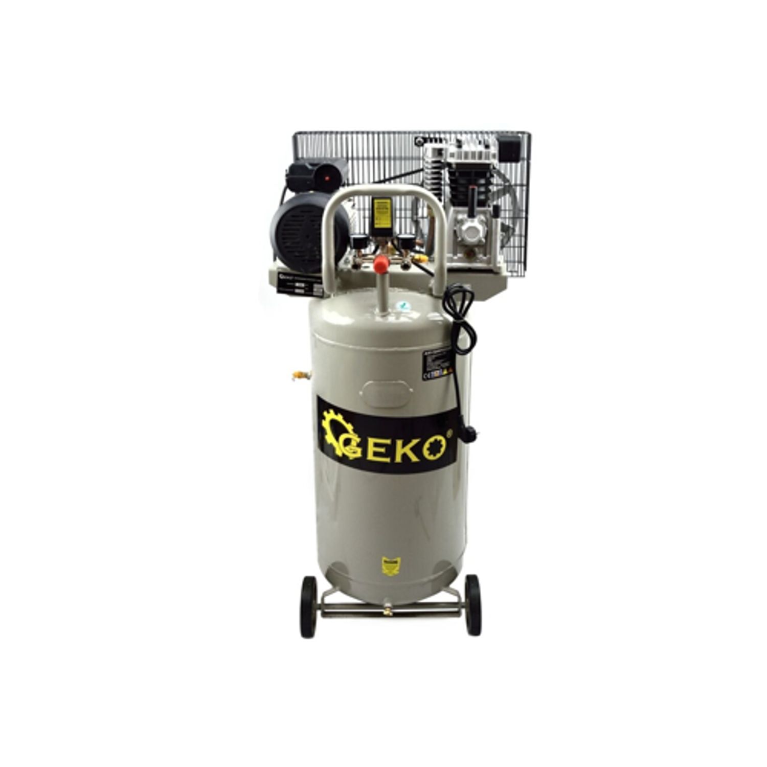 Compresor 100L vertical, 2cp, 390l/min, 8bar, GEKO G80304 fotografia produsului