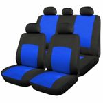 Huse Scaune Auto RoGroup Oxford Albastru 9 Bucati fotografia produsului