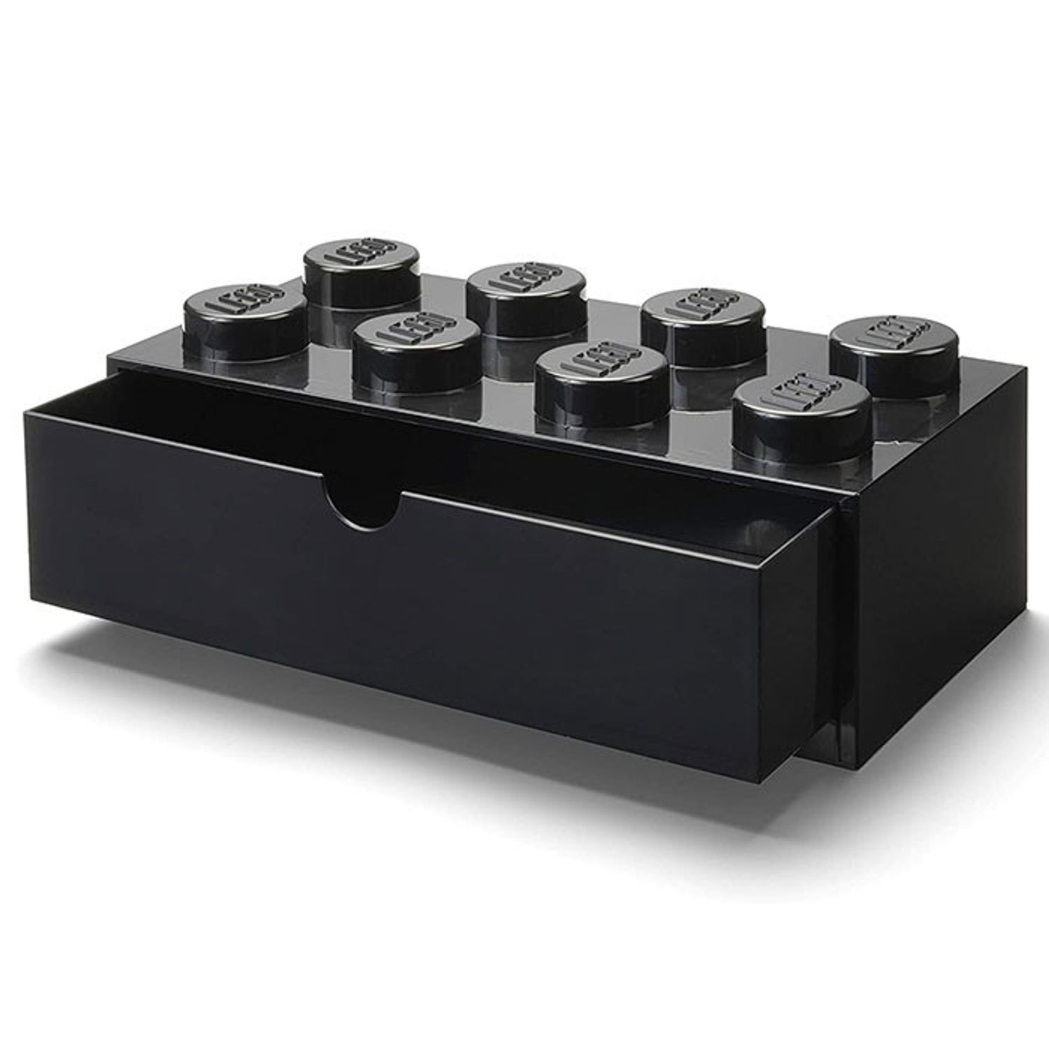 Sertar de birou LEGO 2x4 negru fotografia produsului View 2 L