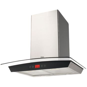 Hota hansa okp662gh, semineu arcada, 548.3 m3/h, 3 viteze, 1 motor, control touch, filtre metalice, 60 cm, inox/sticla