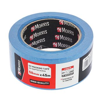 Banda adeziva pentru mascare din hartie morris 26056albastra rezistenta uv 30 mm*45 m