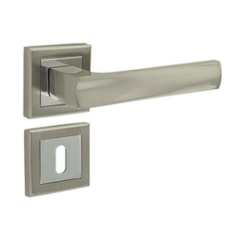 Set manere din aluminiu rosette usa interior satin-nichelat ff group 41036 a1453