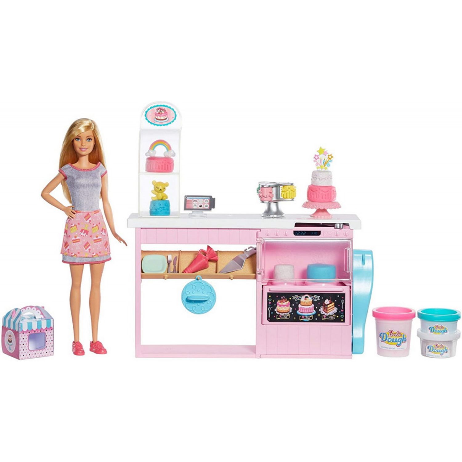 Barbie Set Atelier Cofetarie Si Papusa fotografia produsului