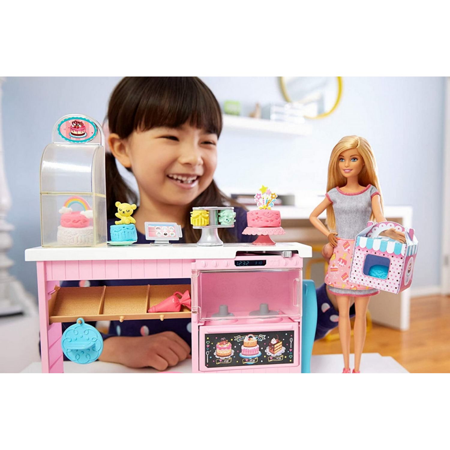 Barbie Set Atelier Cofetarie Si Papusa fotografia produsului View 4 L