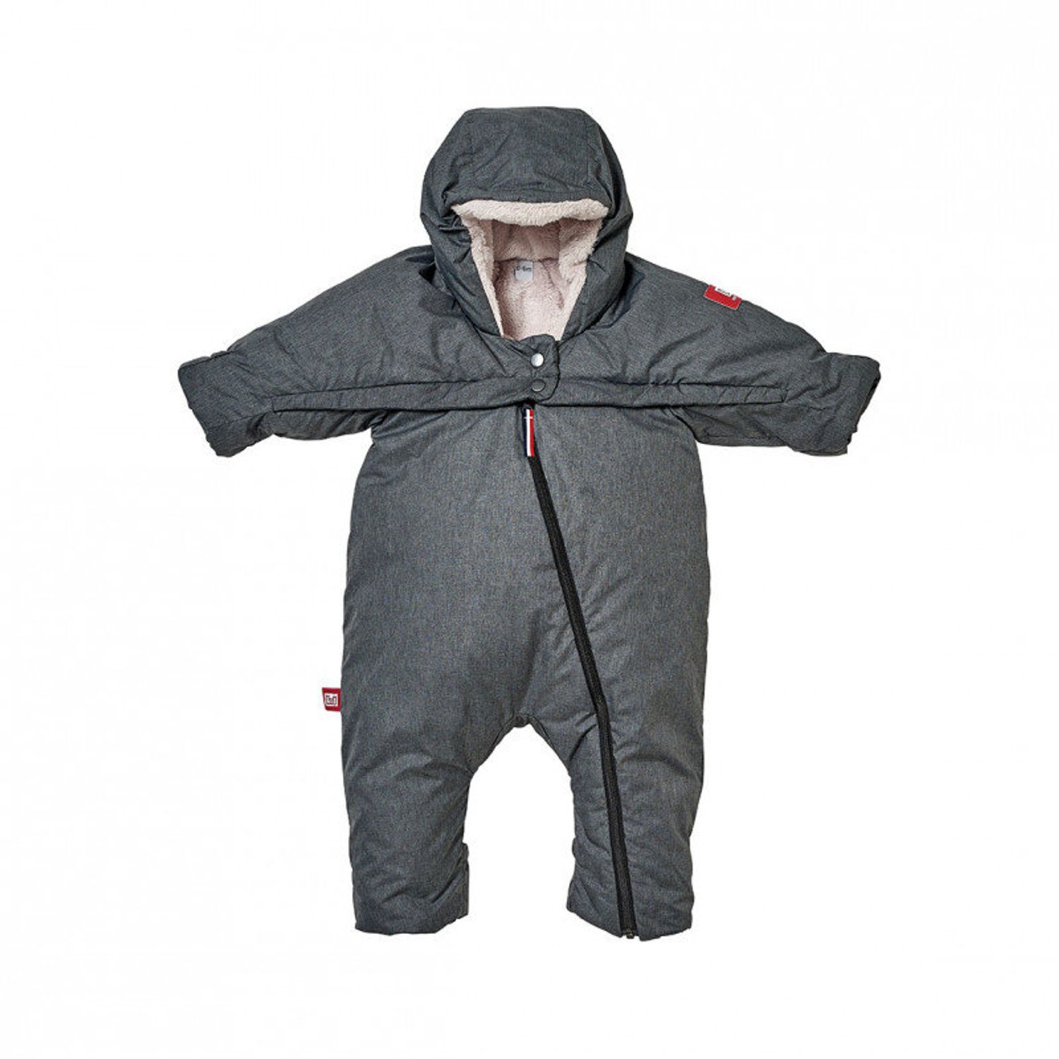 Combinezon Red Castle T-zip 6-12 luni Grey fotografia produsului