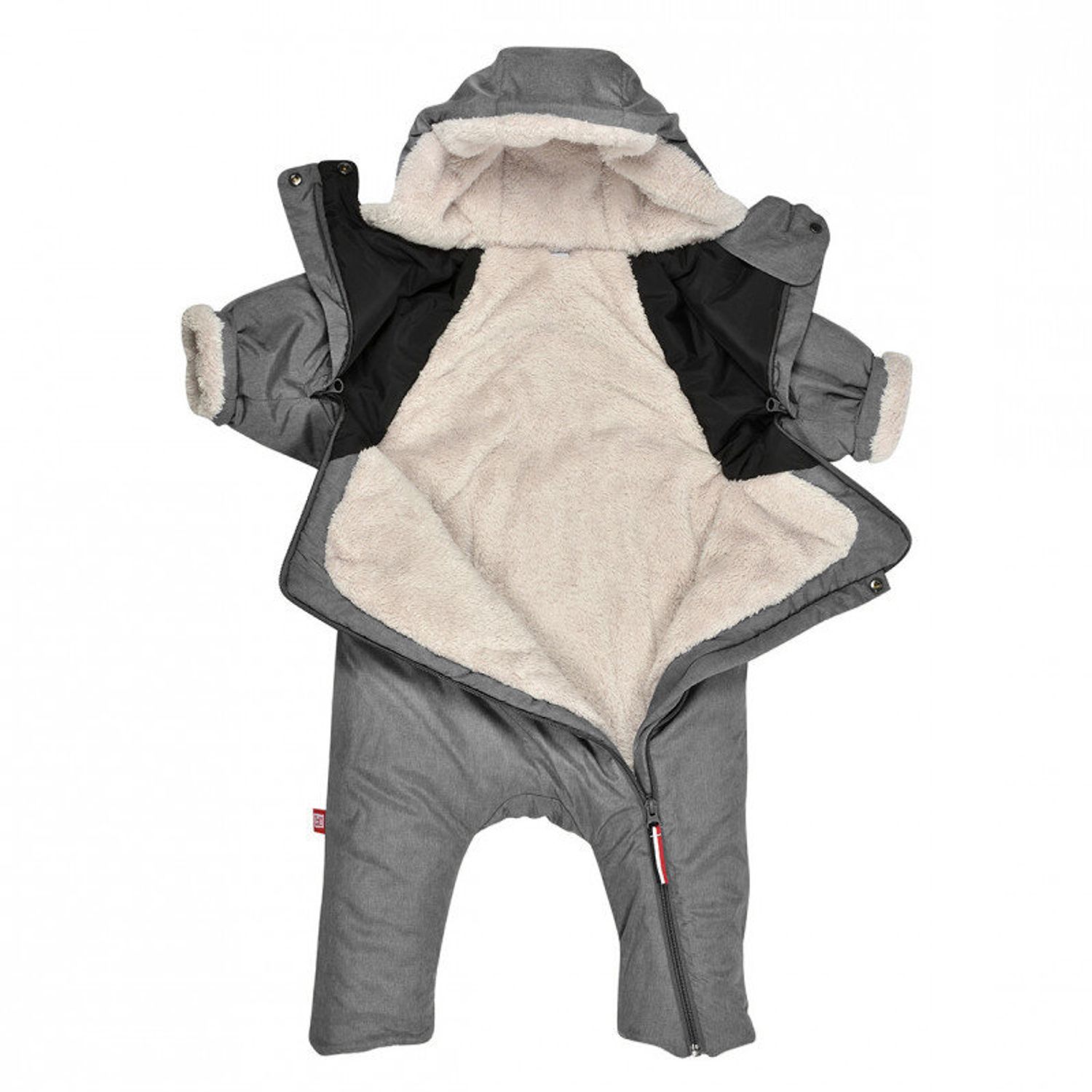 Combinezon Red Castle T-zip 6-12 luni Grey fotografia produsului View 2 L