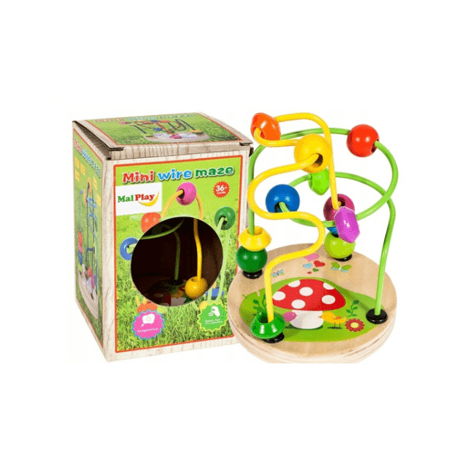 Jucarie educativa din lemn Labyrinth MalPlay, 105881 fotografia produsului