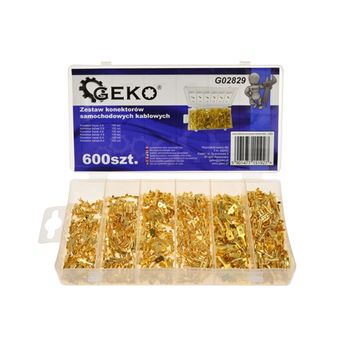 Set conectori cablu auto, 600 bucati, geko g02829