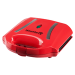 Sandwich-maker Hausberg HB-3535RS, 800 W, rosu, model grill fotografia produsului View 2 S