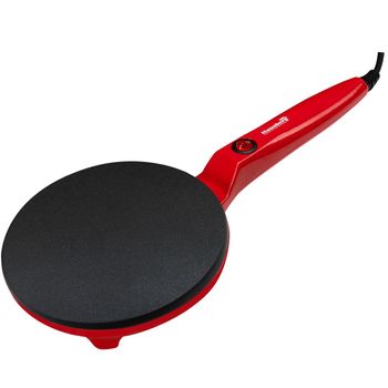 Plita pentru clatite hausberg hb-9910rs, design compact, suprafata antiaderenta, rosu