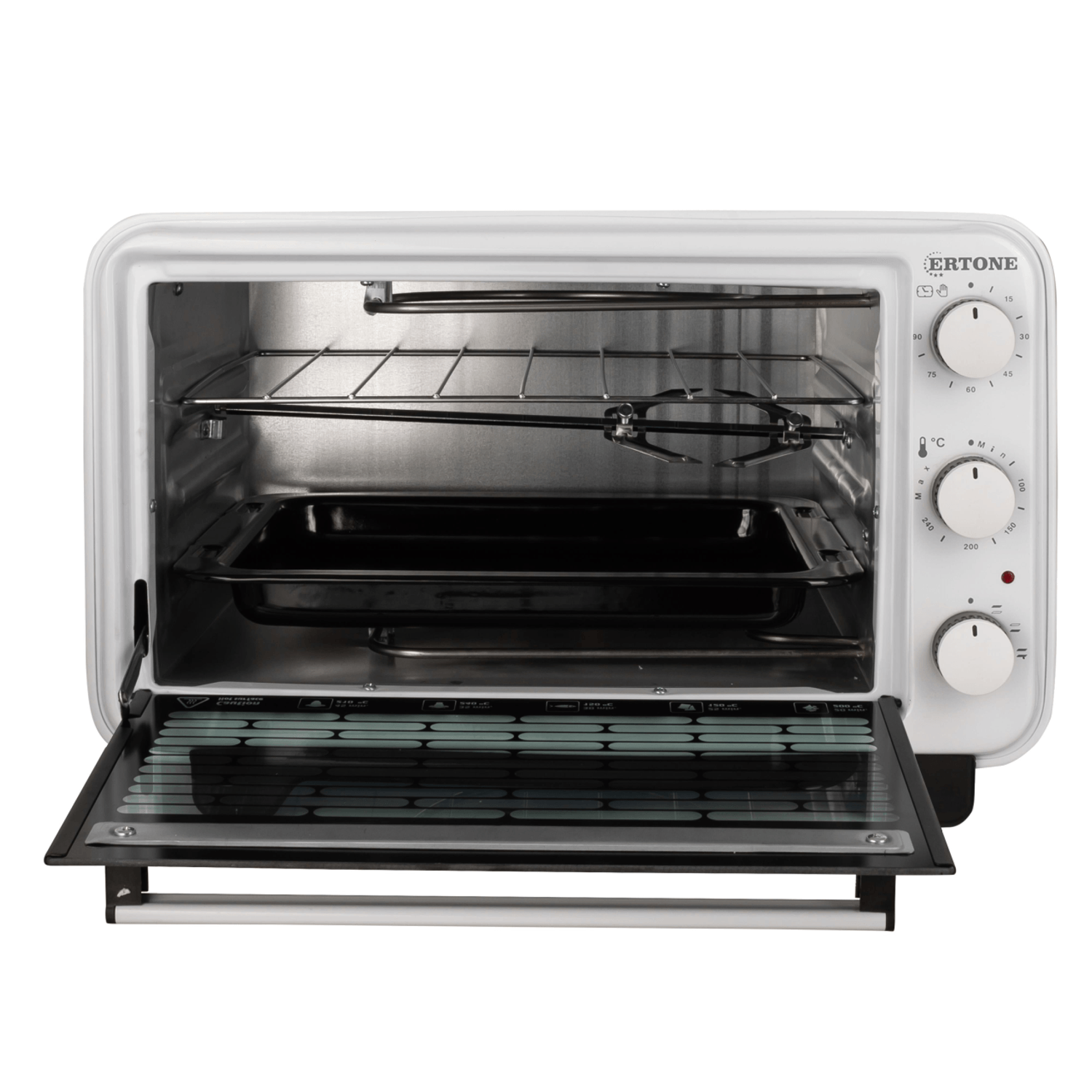 Cuptor electric Ertone MN9060AB, 36L, 1420W, Inaltime reglabila, Alb fotografia produsului View 2 L
