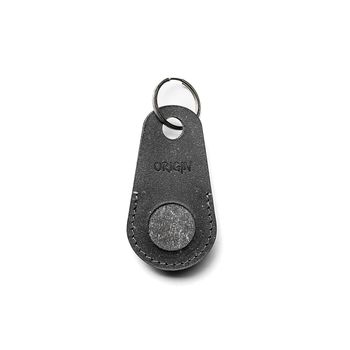 Origin husa airtag din piele naturala, neagra