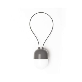 Lampa led portabila lexon, clover light, reincarcabila prin usb, rezistenta la apa, 2 intensitati de lumina, autonomie baterie 4 h, gri