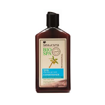 Balsam profesional pentru par uscat, deteriorat si vopsit imbogatit cu argan & unt de shea, bio spa, 400ml