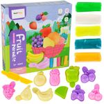 Set plastelina + matrite in forma de fructe, Malplay, 107855 fotografia produsului
