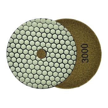 Disc pentru slefuirea uscata a gresiei portelanate, 125 mm, granulatie 3000, Geko G78943 elefant.ro imagine noua 2022
