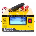 Redresor cu microprocesor pentru baterie 12/24V, Powermat PM-PM-50B fotografia produsului