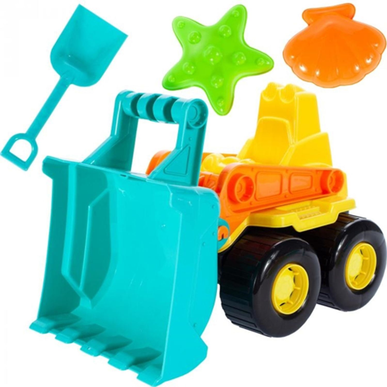 Buldozer cu accesorii pentru nisip, Malplay 107211 fotografia produsului