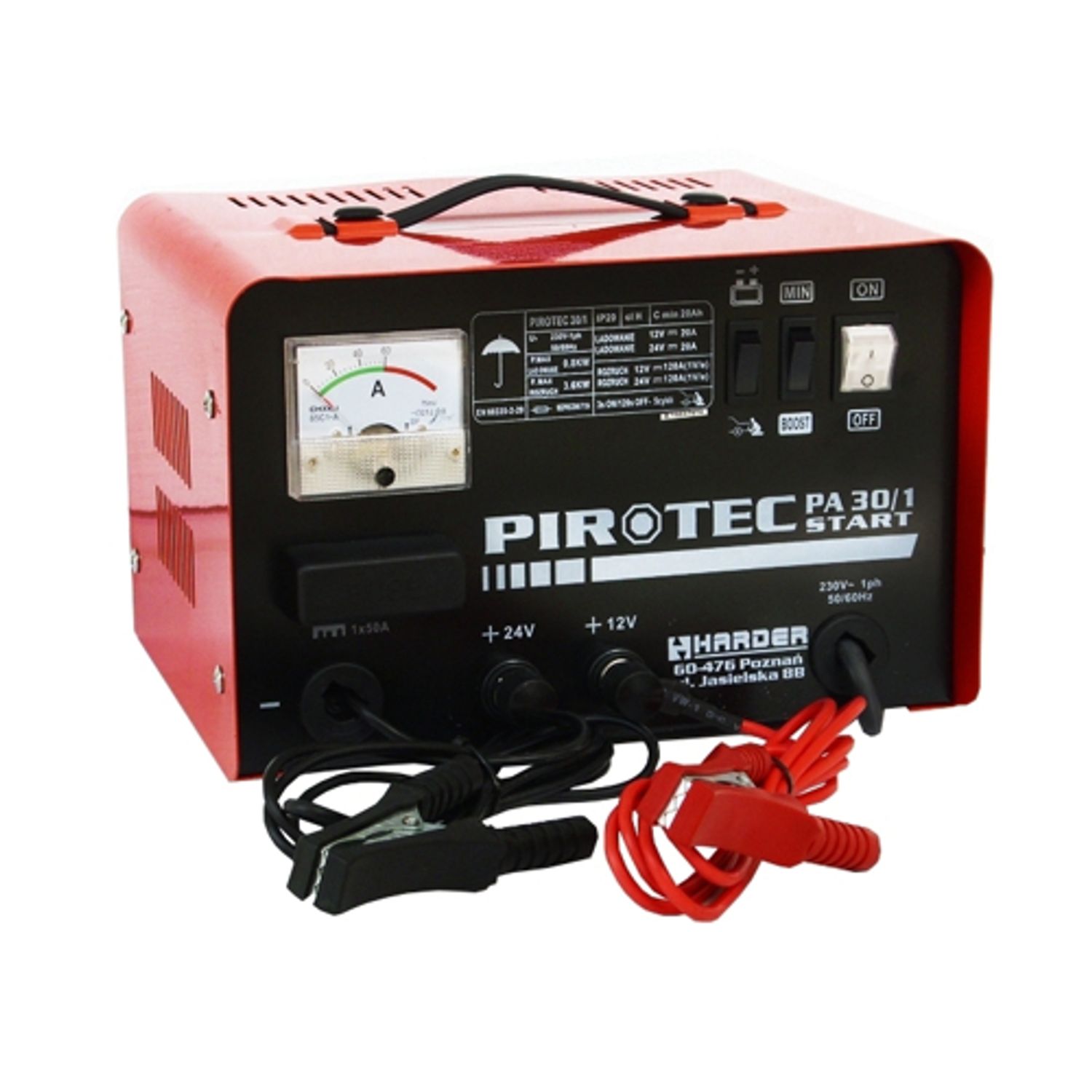 Incarcator pentru acumulatori auto PIROTEC PA 30/1 START, Harder HD0013 fotografia produsului
