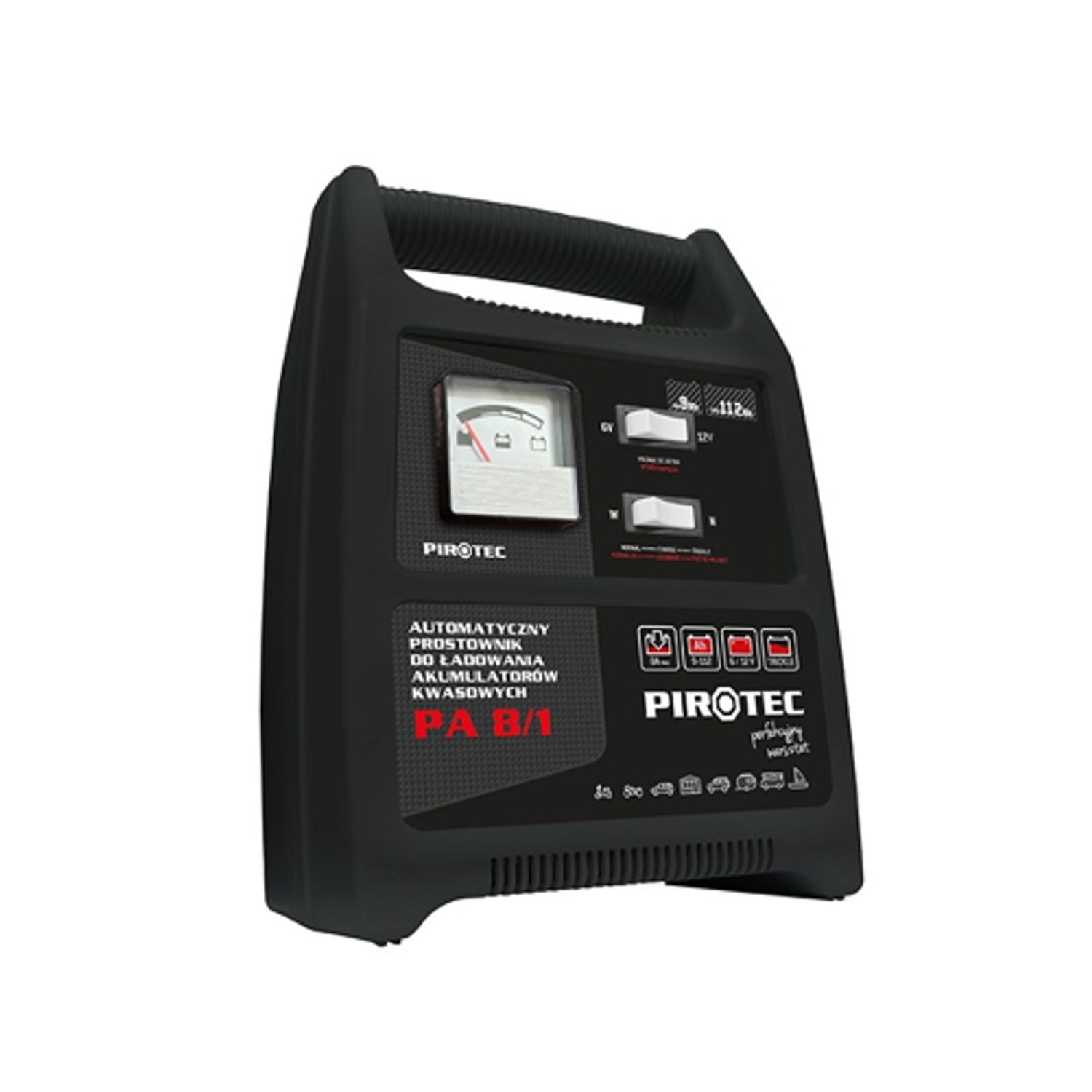 Incarcator pentru acumulatori auto PIROTEC PA 8/1 fotografia produsului