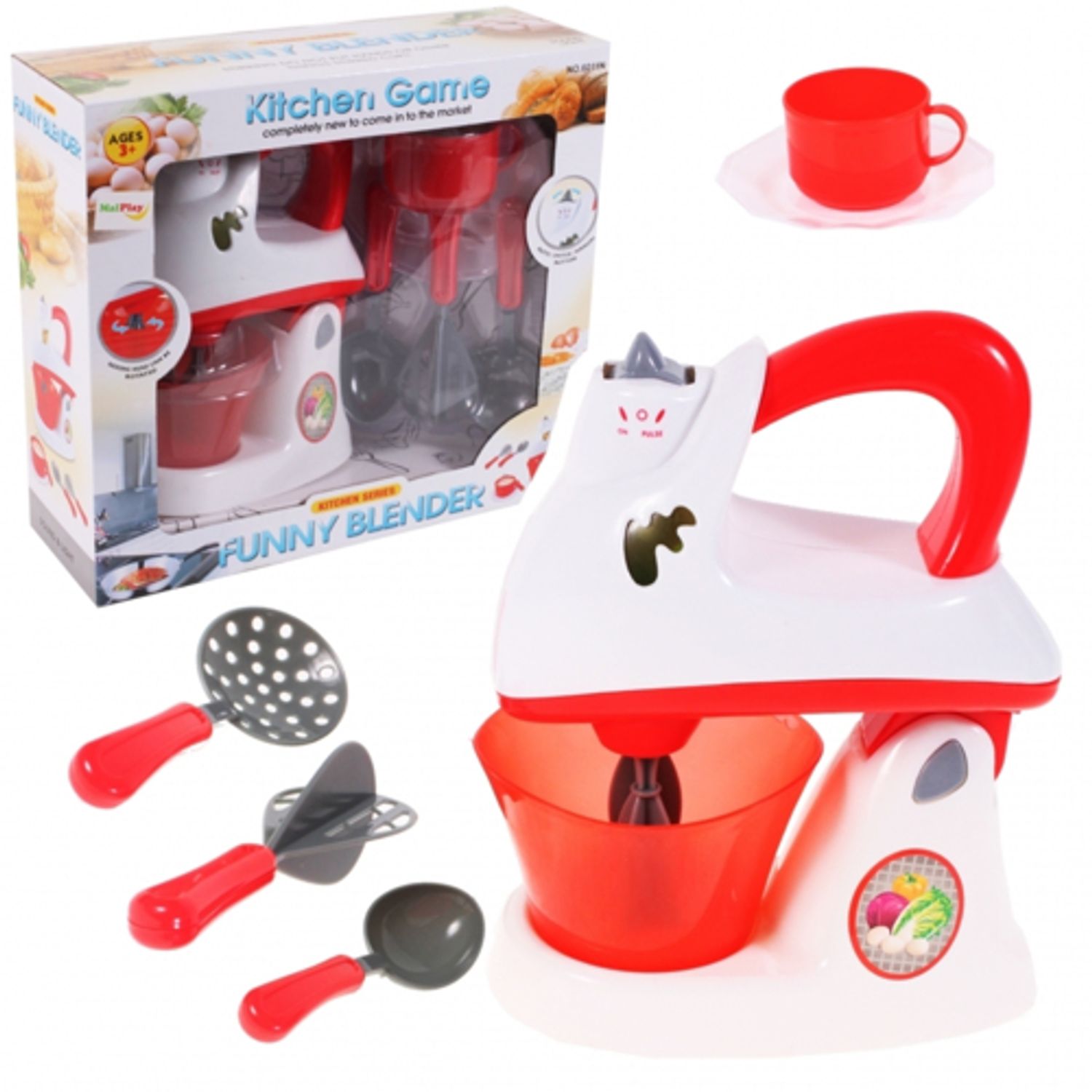 Mixer de bucatarie cu accesorii, Malplay 101669 fotografia produsului