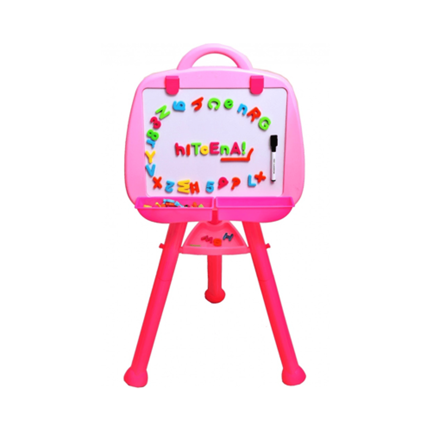 Placa magnetica roz cu litere si numere, Malplay 102606 fotografia produsului