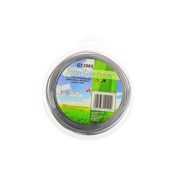 Fir taiere pentru masini de tuns iarba, patrata, din plastic otelit, 3mm x 50m, geko g73965
