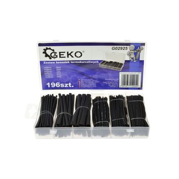 Set de tuburi termocontractabile 196 piese, geko g02925