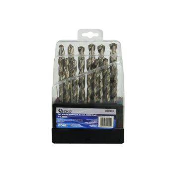 Set de burghie 1-13mm, 25 piese, geko g38215