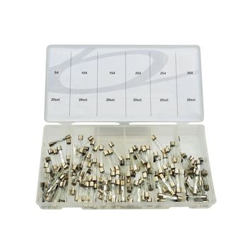 Set de sigurante din sticla 120 piese, geko g02816