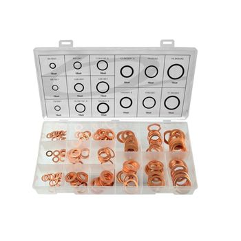 Set 150 saibe de cupru in 15 dimensiuni diferite, geko g02807