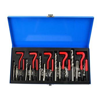 Trusa de reparare filete stricate m5-m12, 131 piese, geko g02790