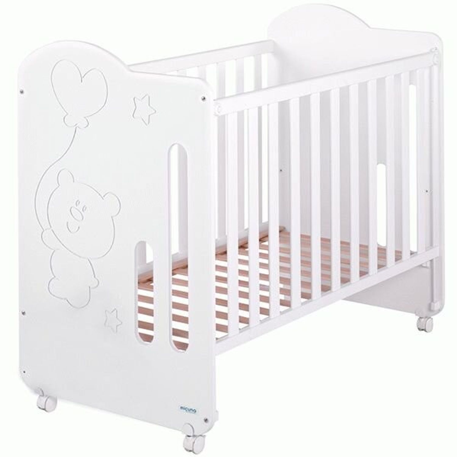 Patut Micuna Sweet Globito 120x60cm Alb fotografia produsului