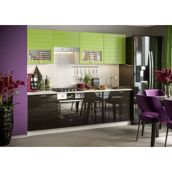 Set bucatarie viola tigra mdf, 240x60x215cm, verde