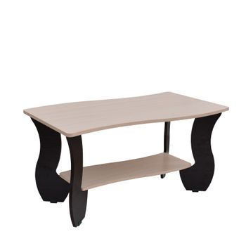 Masa cafea, granat, 100x60x52cm, wenge/milk