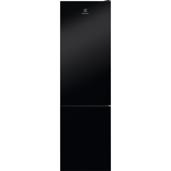 Combina frigorifica electrolux lnt7me34k1, no frost, 360 l, h 201 cm, racire rapida, inghetare rapida, sticla neagra